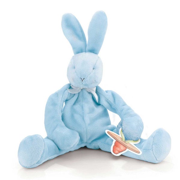 Bunnies By The Bay Silly Buddy Pacifier Holder Lovey - Blue Carousel 1
