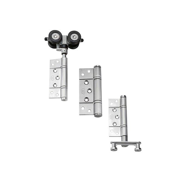 McCallum VIO Folding 4 Door 3 + 1 Open In Hardware Kit Satin Stainless VIO41DISS Carousel 2