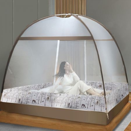 Mosquito Bed Nets Foldable Canopy Dome Fly Repel Insect Camping Protect Q Carousel 8