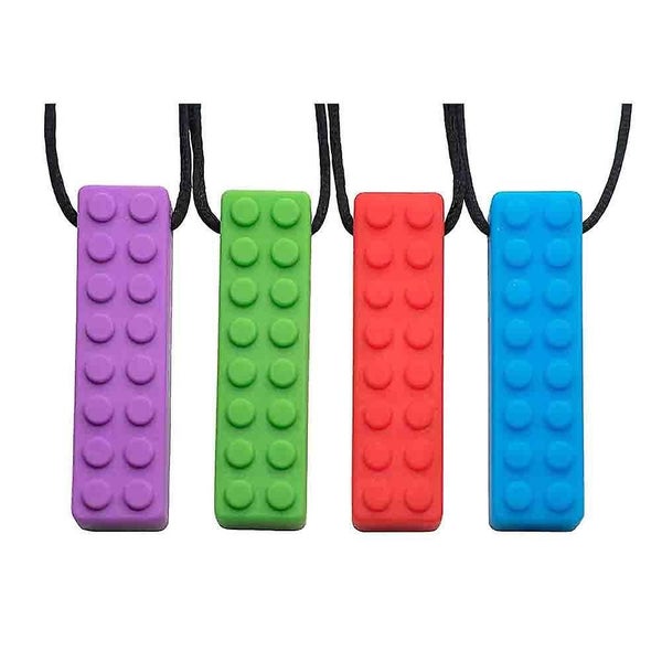 4 Pack Sensory Chew Necklace For Kids Toddlers With Autism ,biting Needs,oral Mo Carousel 2