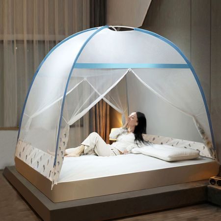 Mosquito Bed Nets Foldable Canopy Dome Fly Repel Insect Camping Protect Q Carousel 8