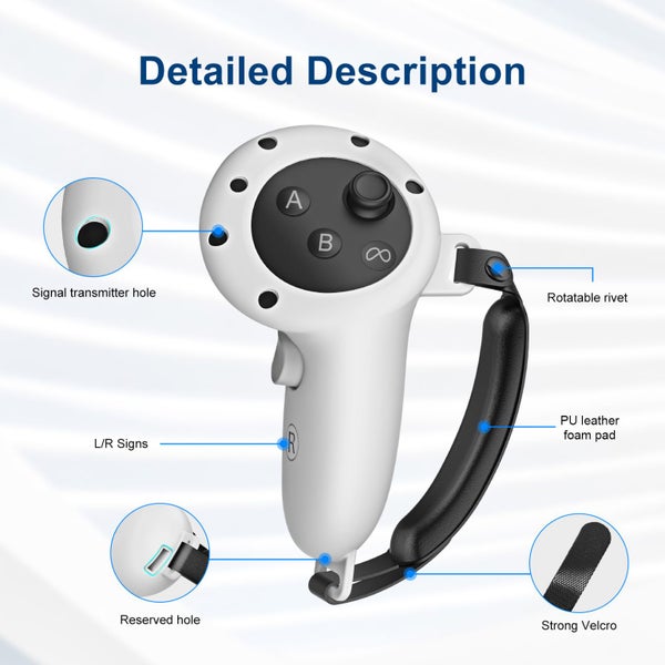 VR Controller Grips Cover for Oculus Quest 3 Carousel 2