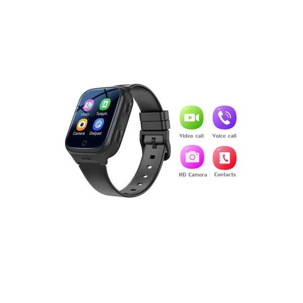 4G Kids Smart Watch SOS Video Phone Call Compatible with Android iOS-Black Carousel 1