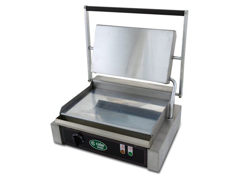 Single Panini Press 2.1kW - Commercial Toasted Sandwich Maker - Flat Top Grill Carousel 1