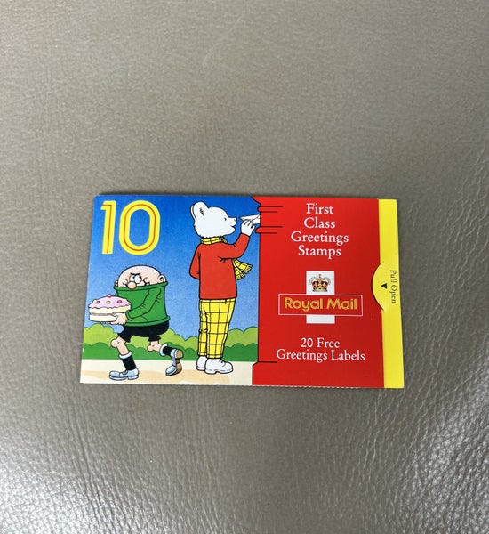 Rupert Bear stamp booklet from 1993 Carousel 1