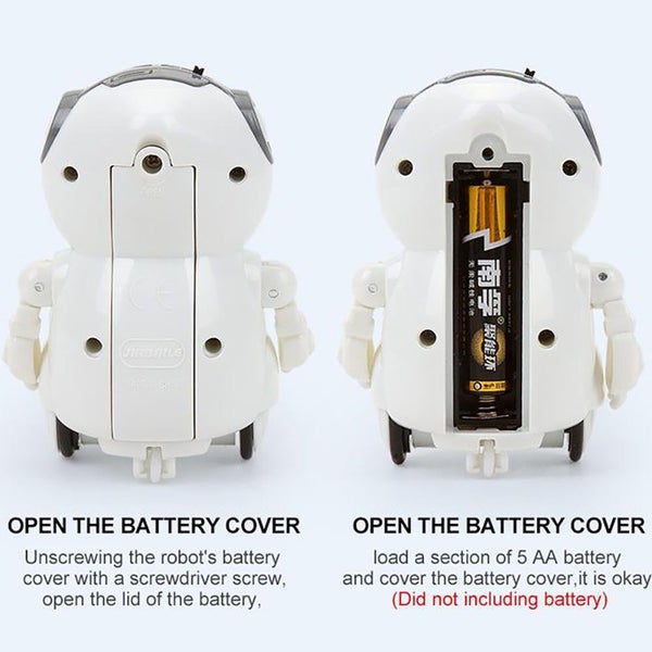 Pocket RC Robot Talking Interactive Voice Recognition Record Sing Gift-White Carousel 2