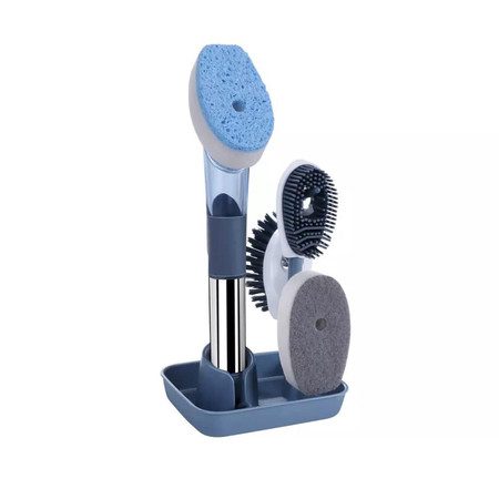 Kitchen Dish Scrubber Soap Brush with Soap Dispenser Carousel 1
