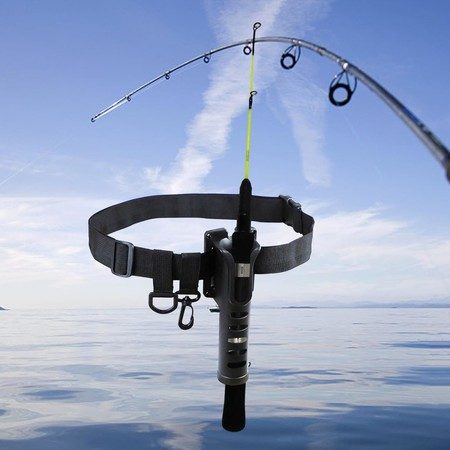 Fishing Pole Holding Belt Nylon Fishing Waist Belt Rod Holder