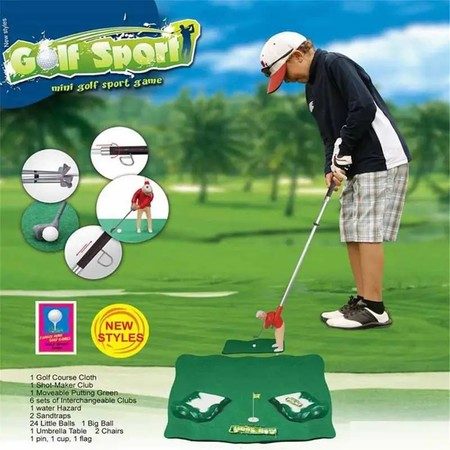 Mini Golf Practice Set Kids Toy Golf Ball Sport Game Set Carousel 1