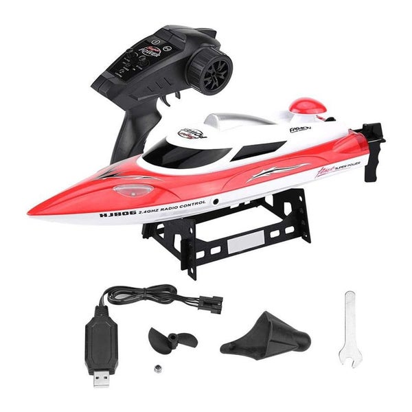 RC Speed Boat Toy, Long Distance Remote Control Boat for Pool and Lakes (Red) Carousel 2