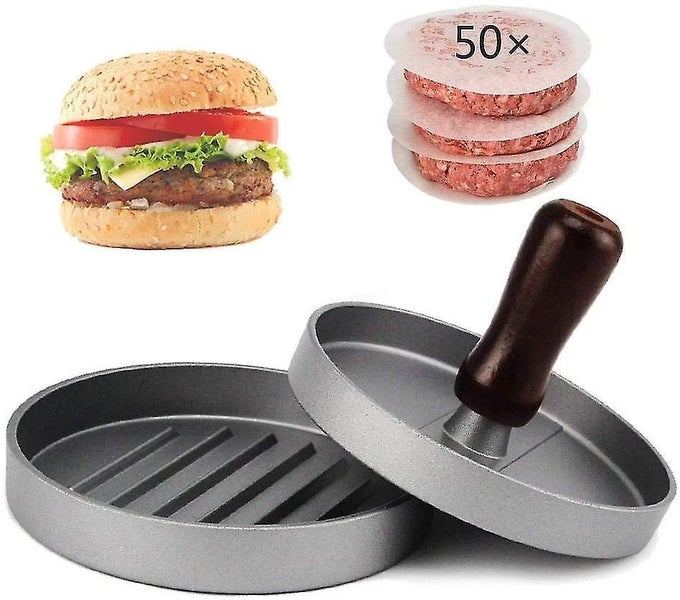 Allezola Presse Burger Hamburger Patty Maker Non Stick Mold Carousel 1