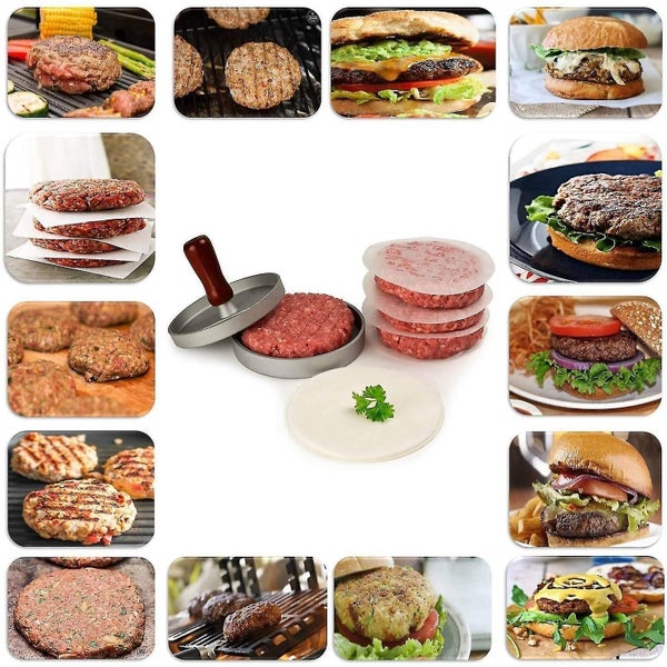 Allezola Presse Burger Hamburger Patty Maker Non Stick Mold Carousel 5