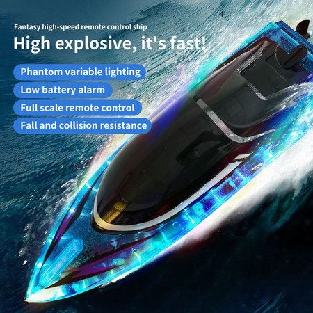 High Speed RC Boat 30+ MPH Fast Remote Control Boat Rechargeable Battery Storag Carousel 1