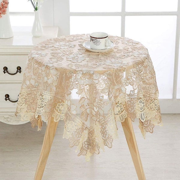 Round Table Tablecloth Embroidery Table Cover Lace Tablecloth Carousel 2