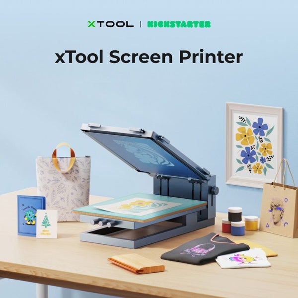 xTool Screen Printer: 1st Screen Printing Solution for Laser Machines- Basic Kit Carousel 1
