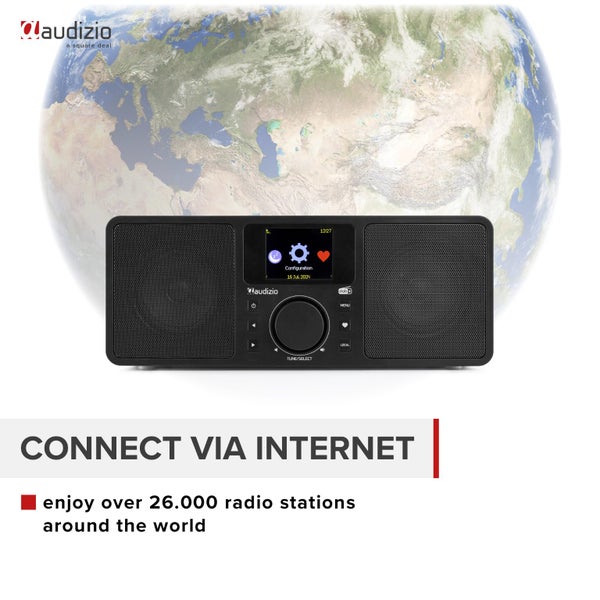 Rome WIFI Internet Stereo Radio Black Carousel 2
