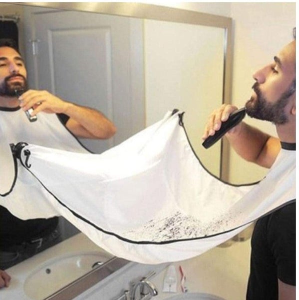 Man Bathroom Apron Waterproof Beard Hair Shave Floral Cloth Protector 130x82cm Carousel 1