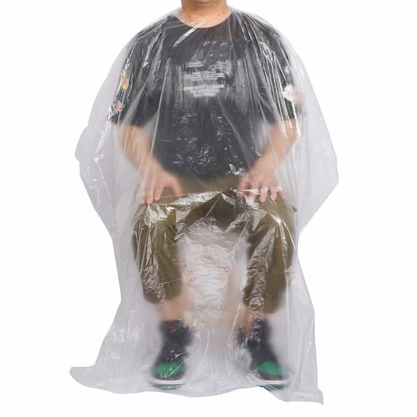 50pcs Hair Cutting Disposable Capes for Barber and Beauty Hair Dye Perming Carousel 5