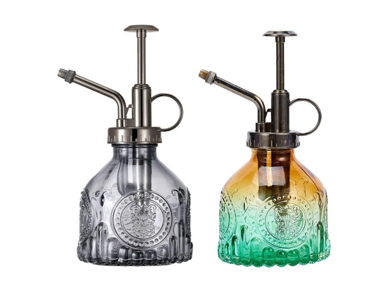 2Pcs Glass Plant Mister Spray Bottle Watering Bottle with Top Pump Carousel 1