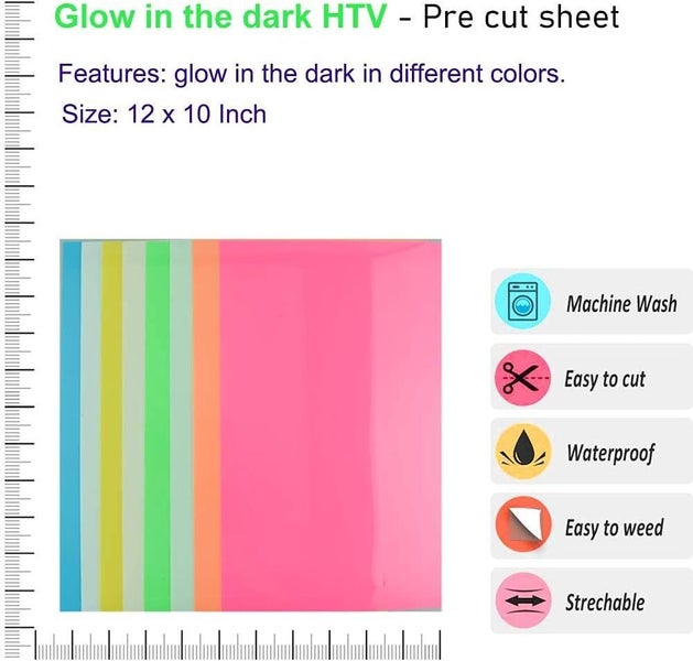 Glow in Dark HTV Heat Transfer Vinyl Carousel 2