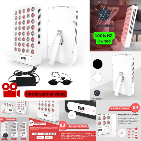 Red Light Therapy Panel - Solux - BLACK - Red 660nm & IR 850nm Carousel 1