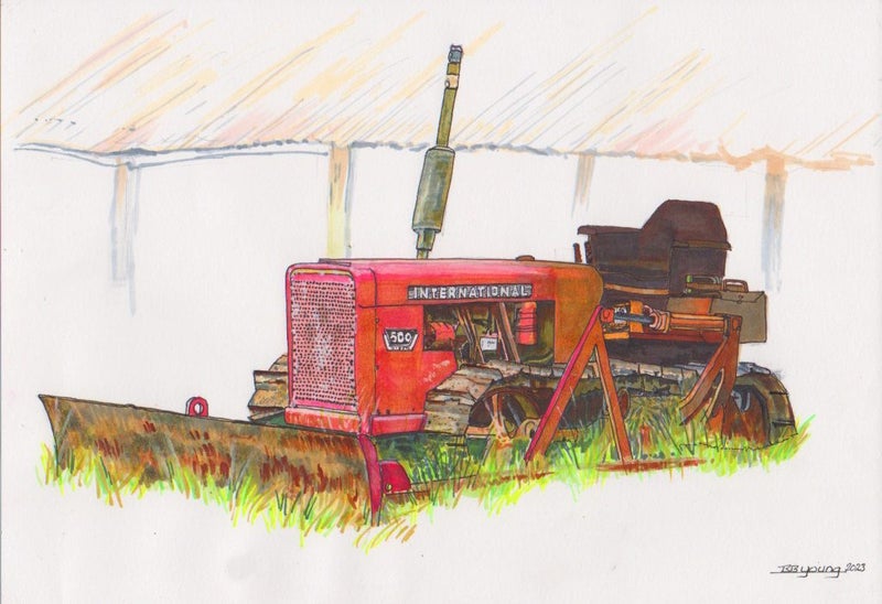 Catlins International 500 Bulldozer art print Carousel 1