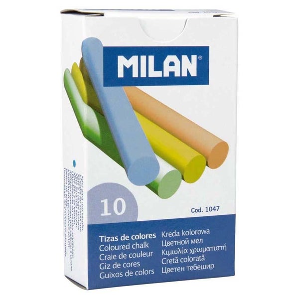Milan Chalk Coloured Pack 10 Carousel 1