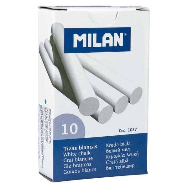 Milan Chalk White Pack 10 Carousel 1