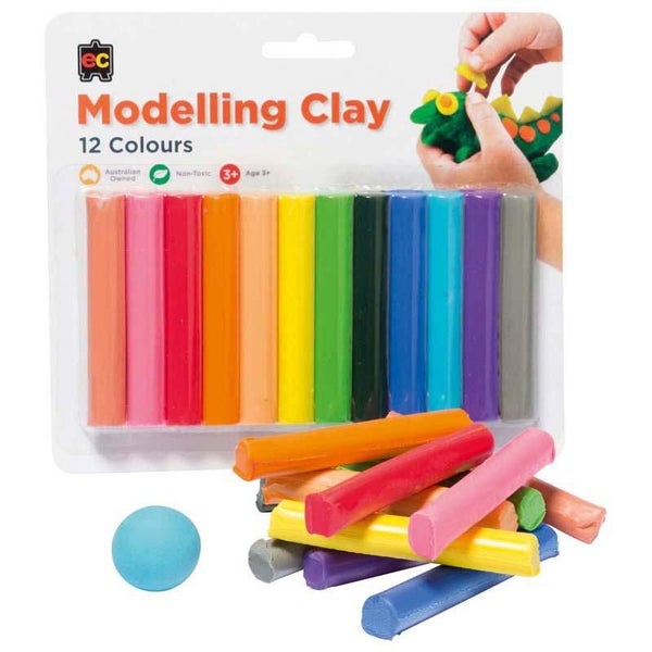 EC Rainbow Modelling Clay Assorted Pack 12 Carousel 1