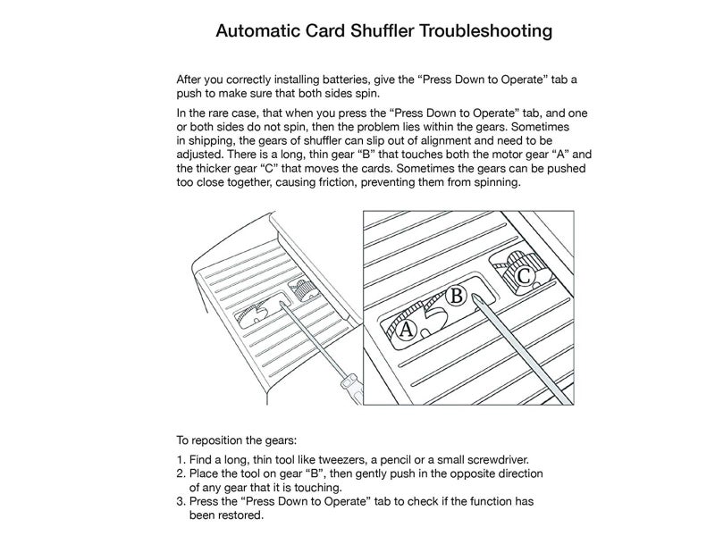 Automatic Card Shuffler62995407690754114