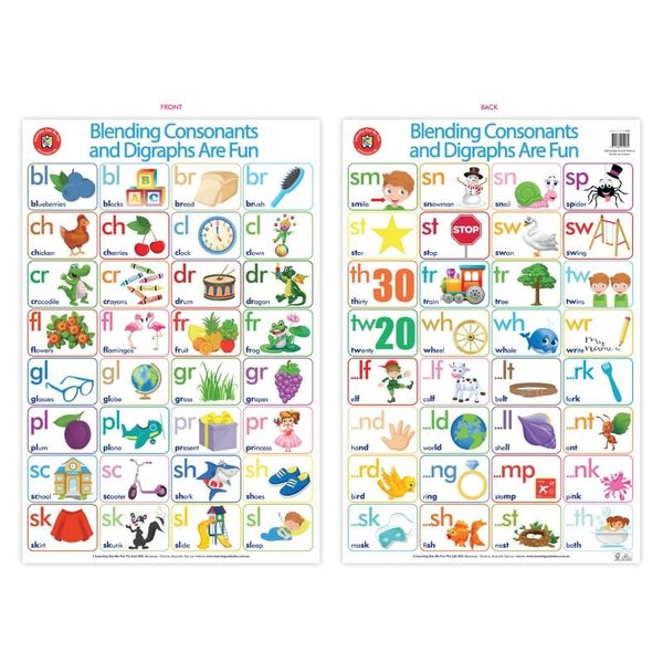 LCBF Wall Chart Blending Consonants and Digraphs Are Fun Poster Carousel 1