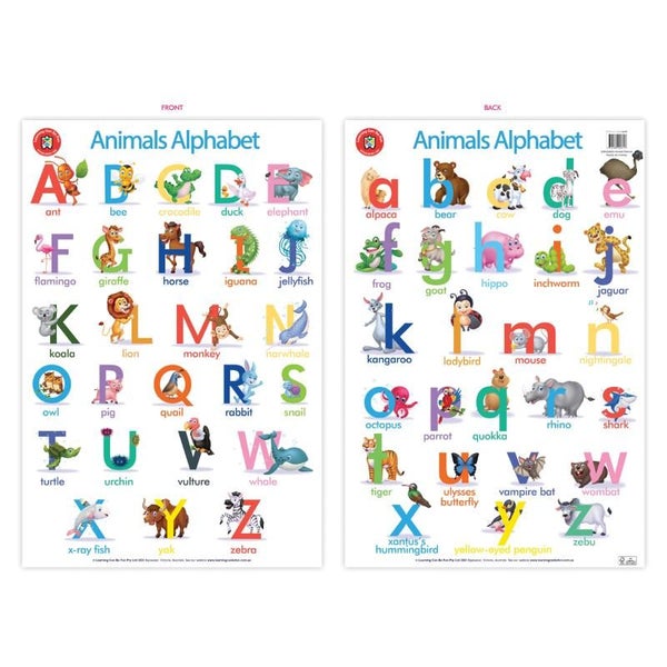 LCBF Wall Chart The Alphabet of Animals Poster Carousel 1