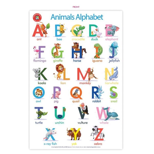 LCBF Wall Chart The Alphabet of Animals Poster Carousel 2