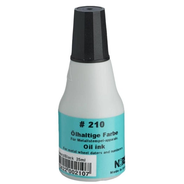 Noris #210 Metal Stamp Ink 25ml Black Carousel 1