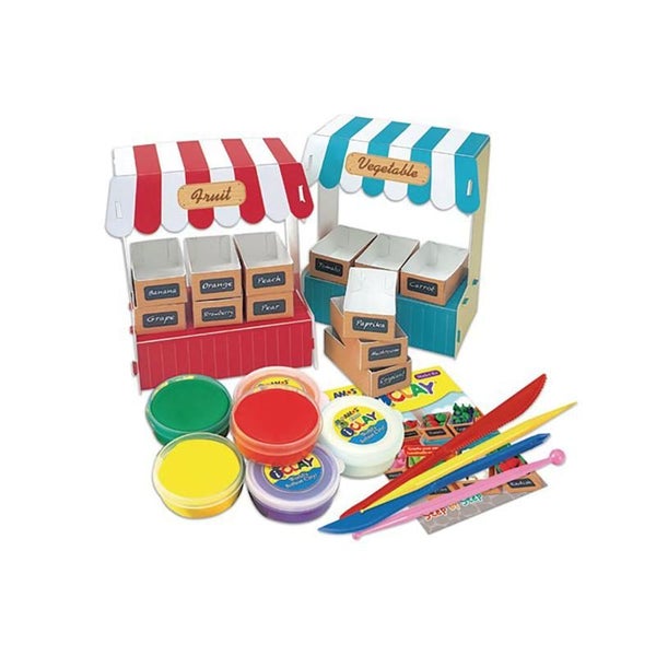 Amos i-Clay Modelling Clay Kit Market Stall 18g x 6 pieces Carousel 2