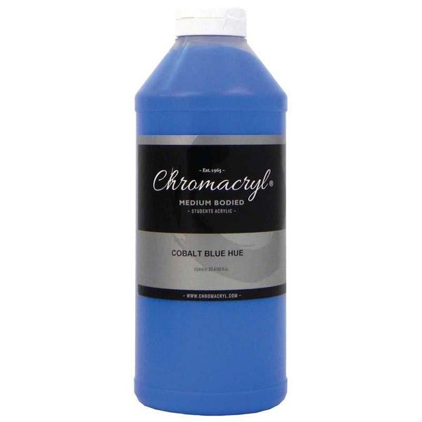 Chromacryl Acrylic Paint Student 1 Litre Cobalt Blue Carousel 1