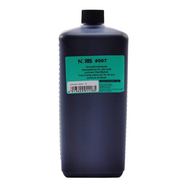 Noris #007 Quick-Dry Ink 1 Litre Black Carousel 1