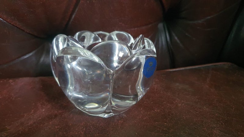 ROYAL COPENHAGEN Crystal Lotus Tealight Holder Carousel 1