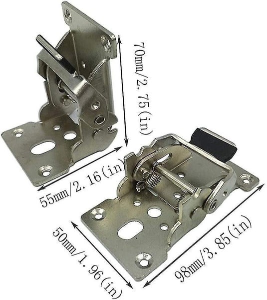 2pcs 180 Degree Self-locking Folding Hinge For Telescopic Dining Table Bracket Carousel 2