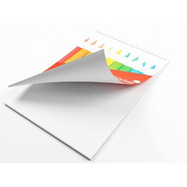 Silvine Sketch Pad Twin Wire A4+ 130gsm 30 Sheets Carousel 3