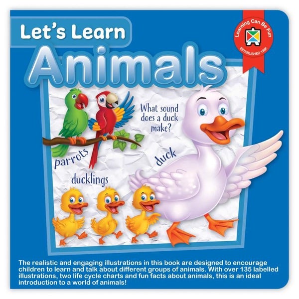 LCBF Let's Learn Animals Board Book Carousel 1