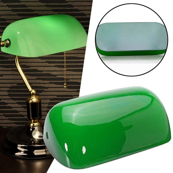 Vintage Green Glass Bankers Lamp Shade Cover 3668101 Carousel 2