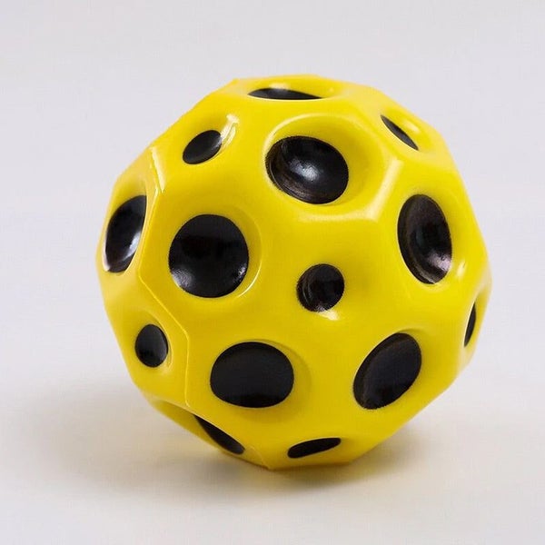 Super Bouncy Moon Shaped Crater Textured Porous Kids Anti Stress Ball Toy Carousel 12
