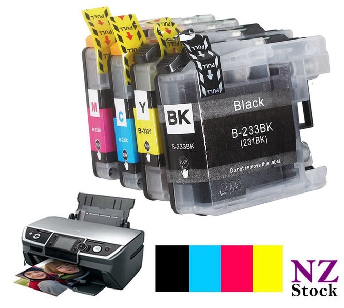 Compatible Brother LC233 Ink Cartridge full set NZ Clearance Carousel 6