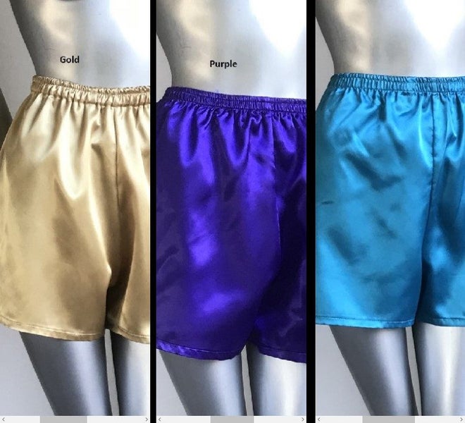 Womens Satin Boxers 3 colours to choose from size 12 reduced to clear Carousel 1