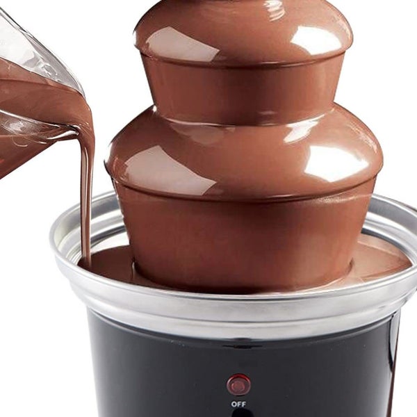 Brand New Large 3-Tier Stainless Steel Chocolate Fondue Fountain 500mL Capacity Carousel 2