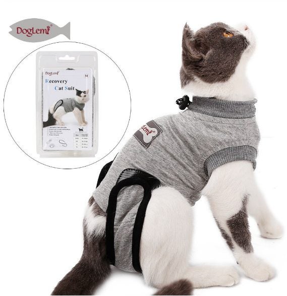 Cat Recovery Suit, Cat Recovery Suit for Abdominal Wounds and Skin Diseases - XS Carousel 1
