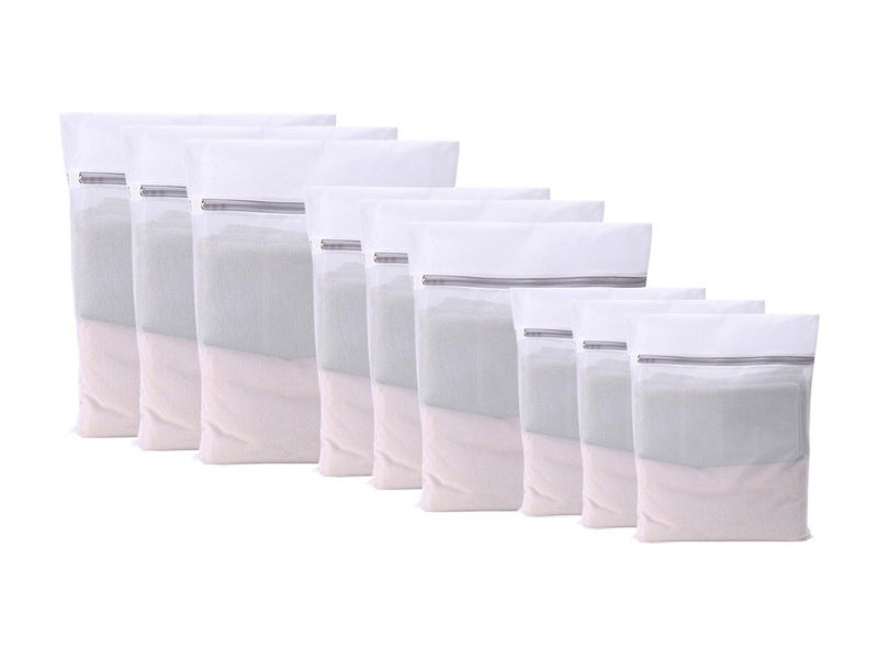 9-Piece Mesh Zippered Laundry Bags Set for Washing Delicates - Fine Mesh Style Carousel 1
