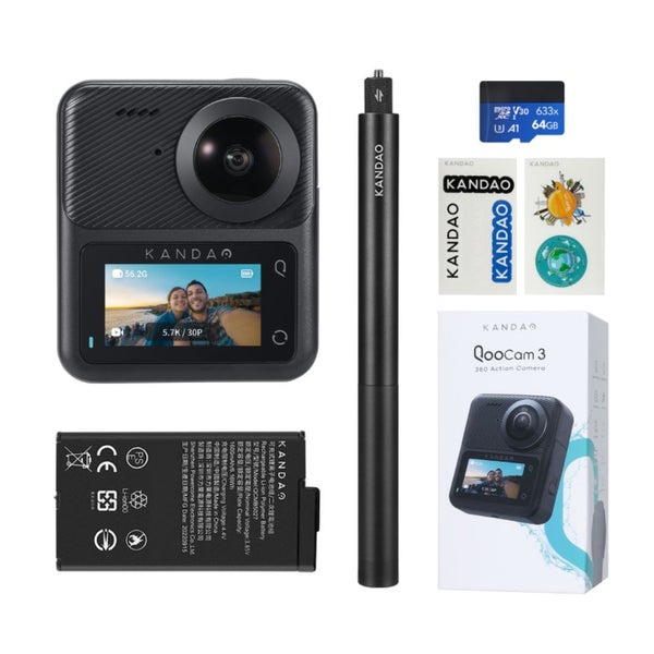 Kandao QooCam 3 Travel Pack - Superior Panoramic Action Camera Carousel 1