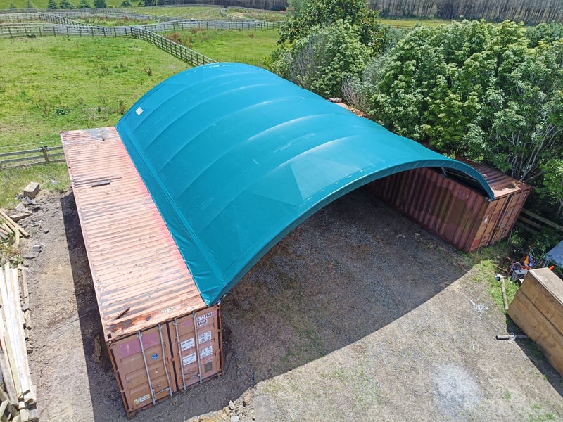 Container Shelter 8m x 40ft - FREE FULL END WALL!62981390193793117